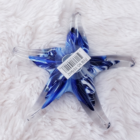 Glass Starfish Decor 4" x 1" - Picture 2 of 3